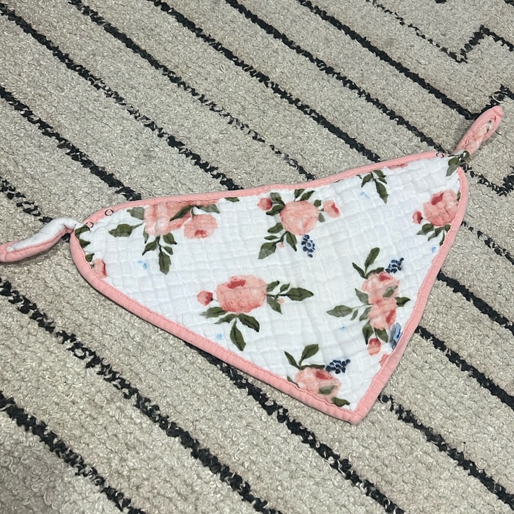 Little unicorn bib cotton muslin